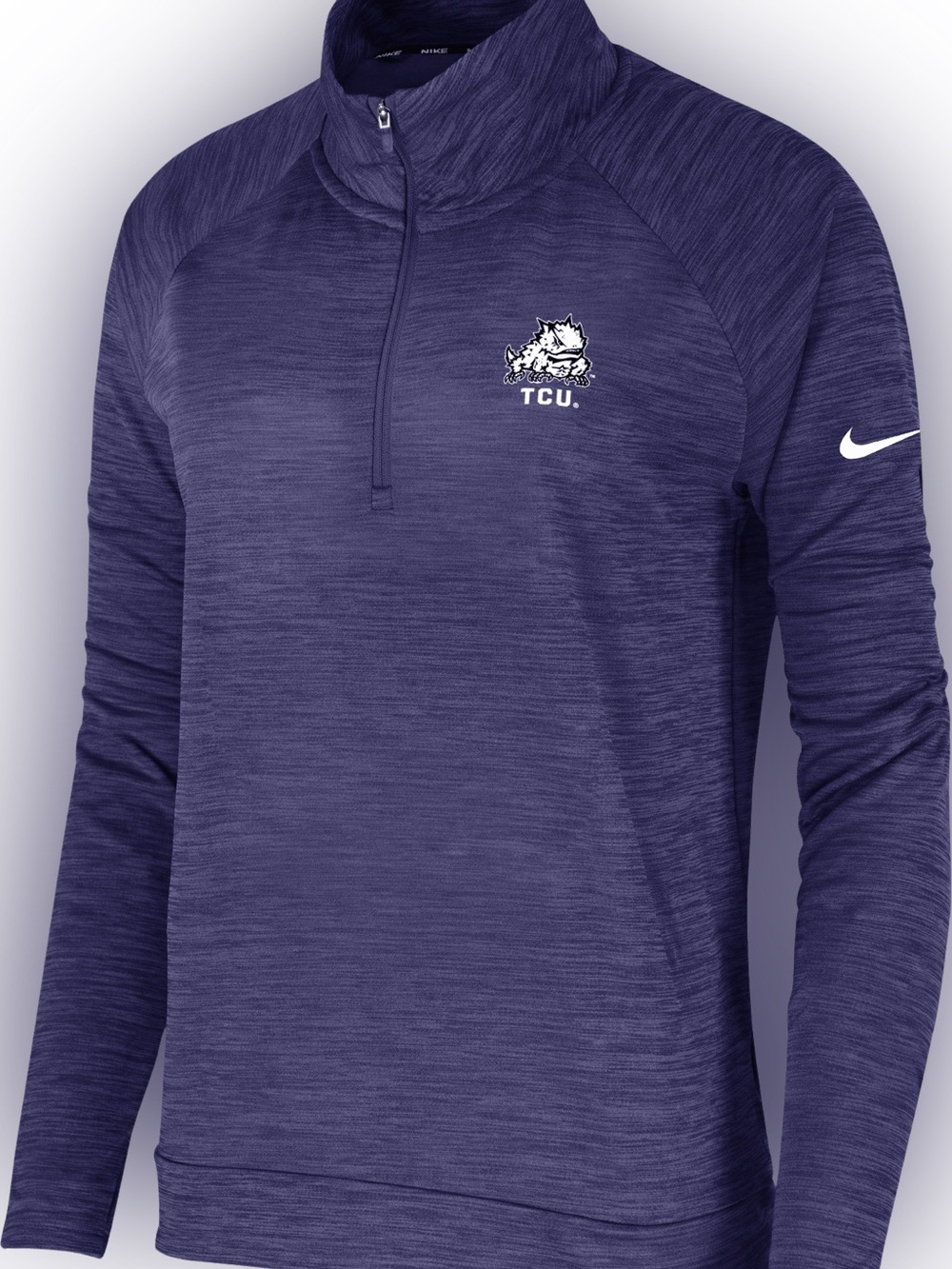 Nike TCU Purple Quarter-Zip Performance Pullover